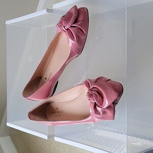 Kate Spade Nancy Pink Patent Leather Ballet Flats Womens Size‎ 6.5